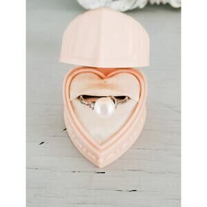 Vintage Sterling Silver Pearl Ring